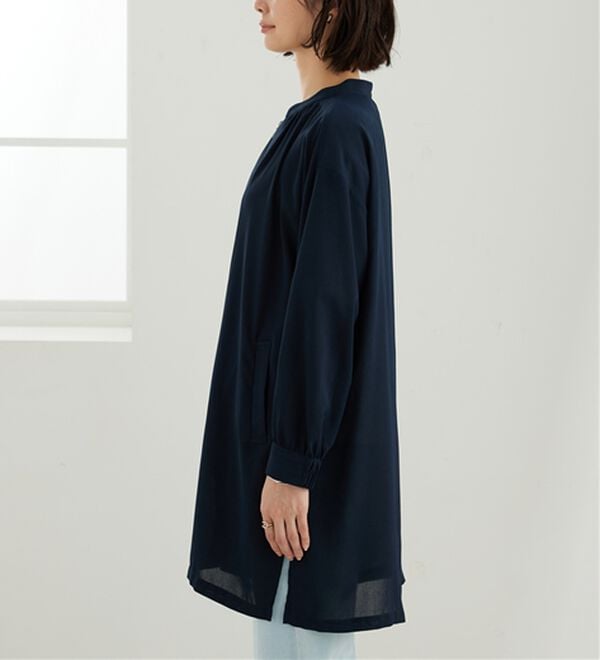 BELLUNA（ベルーナ）の「とろみ素材イージーケアロング丈ジャケット（その他ジャケット）」｜詳細画像