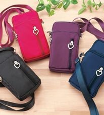 「はっ水加工の多機能携帯ポーチ（ポーチ）」