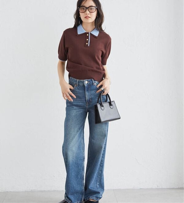 RANAN（ラナン）の「ダブルカラーポロニット（ニット・セーター）」｜詳細画像