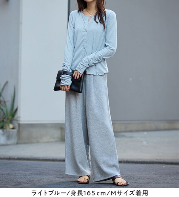 Viola e Viola（ヴィオラ エ ヴィオラ）の「針抜きシアードットボタンカーデ（その他カーディガン）」｜詳細画像