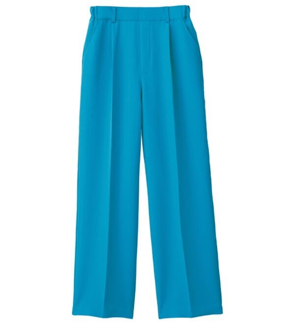 RANAN（ラナン）の「【選べる２丈】機能付！美脚シルエットセンタープレスワイドパンツ（フルレングスパンツ）」｜詳細画像