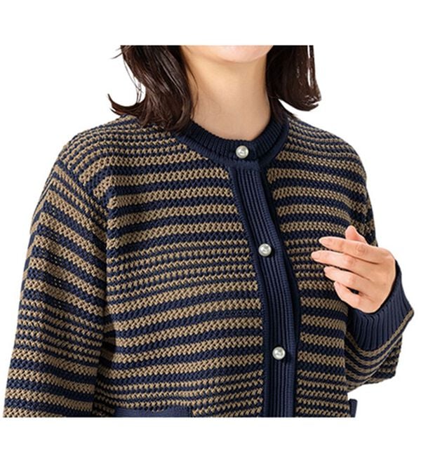 ルフラン（ルフラン）の「ジャケット見えカーディガン（ニットカーディガン）」｜詳細画像