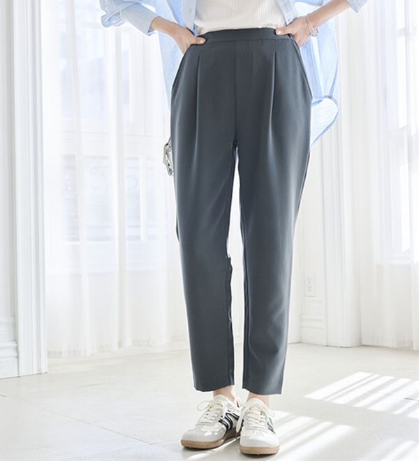 RANAN（ラナン）の「【選べる股下】美脚シルエットタックパンツ（フルレングスパンツ）」｜詳細画像