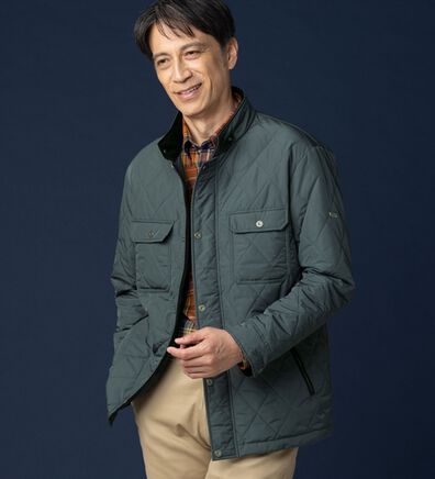 「＜クロコダイル＞中わたキルティングジャケット（メンズジャケット）」