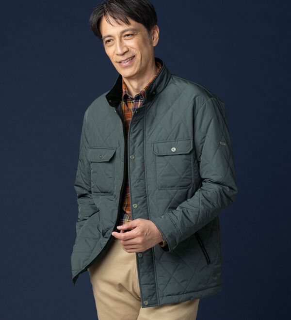 「＜クロコダイル＞中わたキルティングジャケット（メンズジャケット）」｜詳細画像