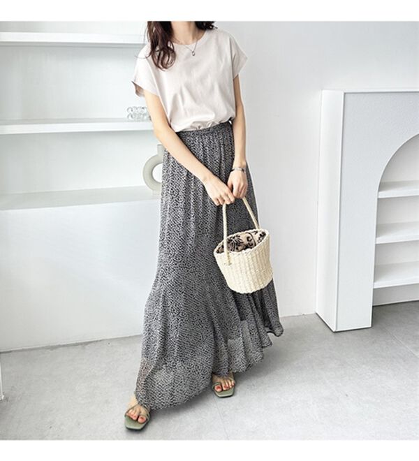 GeeRA（ジーラ）の「綿１００％前後２ＷＡＹシルケットフレンチスリーブカットソー（Tシャツ）」｜詳細画像