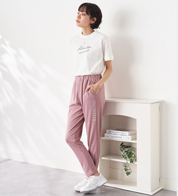 BELLUNA（ベルーナ）の「＜ＥＬＬＥ　Ａｃｔｉｖｅ＞ハニカムメッシュ素材ジャージパンツ（その他パンツ）」｜詳細画像