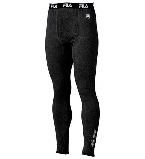 「【２色組】＜フィラ＞Ｗパワーでしっかり暖か！防風ロングタイツ（メンズ靴下・タイツ）」｜詳細画像