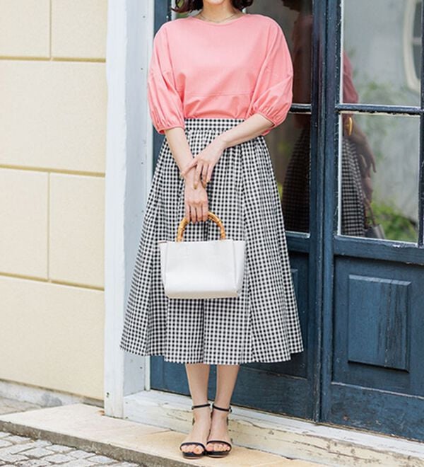 BELLUNA（ベルーナ）の「ふんわり切替フレアースカート（ロングスカート）」｜詳細画像