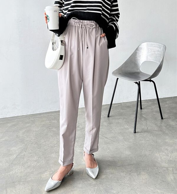 GeeRA（ジーラ）の「美脚とろみタックパンツ（フルレングスパンツ）」｜詳細画像