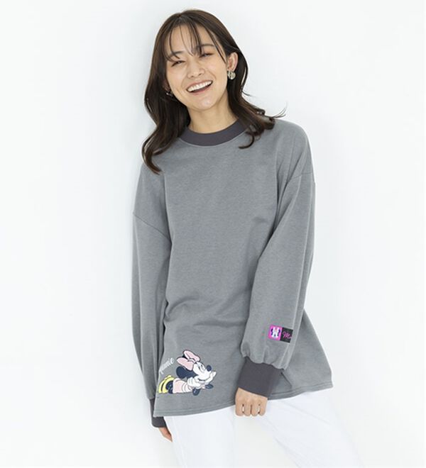 BELLUNA（ベルーナ）の「＜Ｄｉｓｎｅｙ＞リブ配色ゆったりトレーナー（トレーナー・スウェット）」｜詳細画像