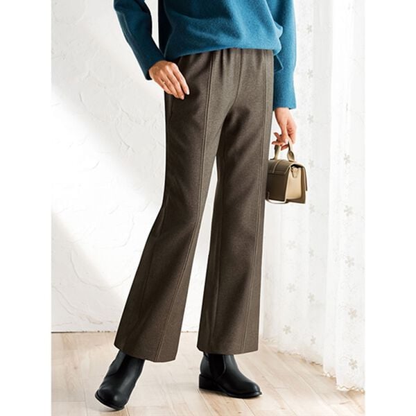 ルフラン（ルフラン）の「【３本組】日本製すっきり仕様フレアーパンツ（フルレングスパンツ）」｜詳細画像