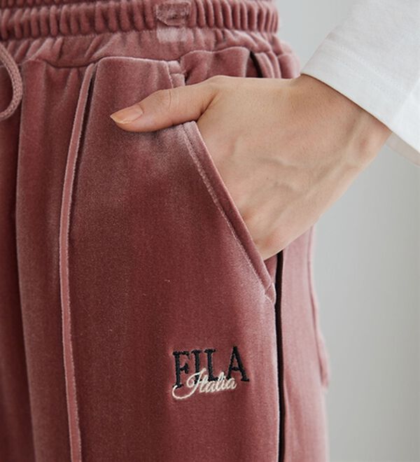 BELLUNA（ベルーナ）の「＜ＦＩＬＡ＞ベロア素材配色使いパンツ（その他パンツ）」｜詳細画像