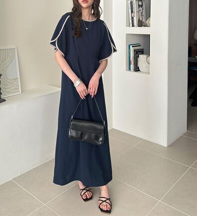 GeeRA（ジーラ）の「スリット入りフレアースリーブワンピース（その他ワンピース）」