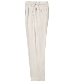 「＜Ｂｅ　ＣＨＡＮＣＥ＞ハンサム見えのよく伸びアクティブチノパンツ（メンズフルレングスパンツ）」｜アイボリー