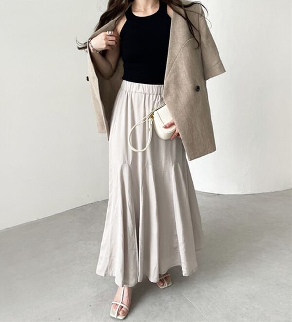 GeeRA（ジーラ）の「切替フレアーロングスカート（ロングスカート）」｜詳細画像