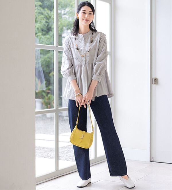 ルフラン（ルフラン）の「【２色組】２デザインのたっぷり刺しゅうブラウス（ブラウス）」｜詳細画像