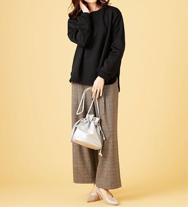 BELLUNA（ベルーナ）の「ふくれジャカードキルトプルオーバー（カットソー）」｜詳細画像