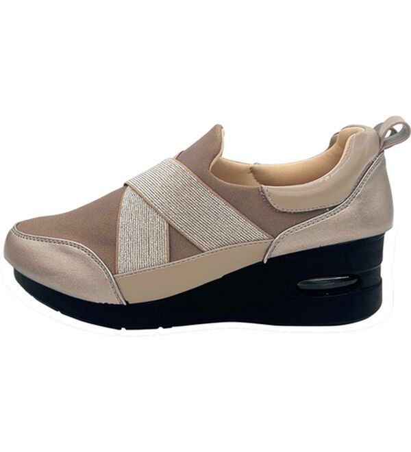 BELLUNA（ベルーナ）の「クロスゴムお洒落エアシューズ（スリッポン）」｜詳細画像