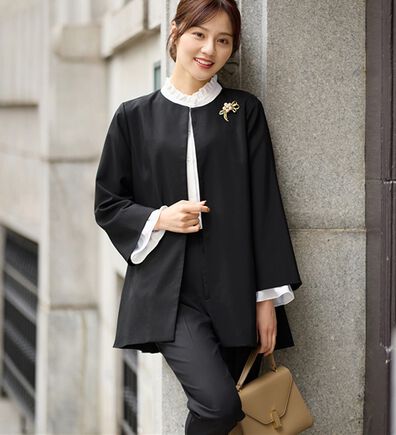 alotta（アロッタ）の「【３点セット】洗える！Ａラインロングジャケットスーツ（パンツスーツ）」