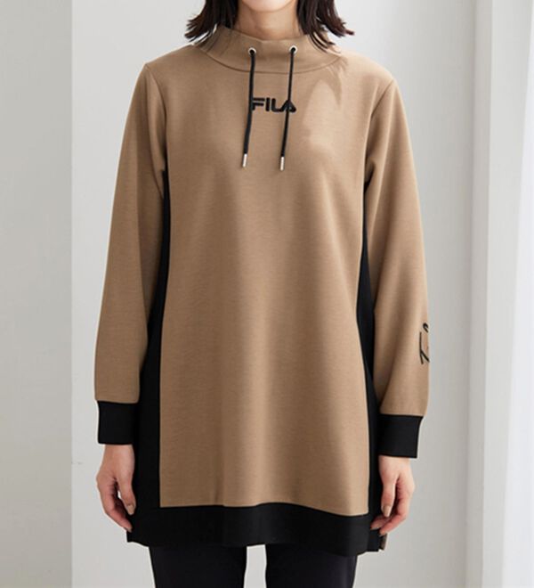 BELLUNA（ベルーナ）の「＜ＦＩＬＡ＞配色切替チュニックワンピース（チュニックワンピース）」｜詳細画像