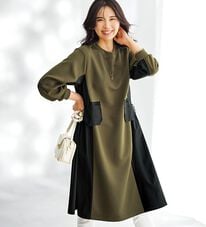 BELLUNA（ベルーナ）の「配色切替ポケットデザインワンピース（その他ワンピース）」