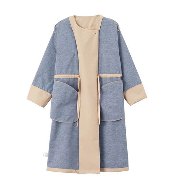 RANAN（ラナン）の「２つの機能付！ロング丈ノーカラーコート（ロングコート）」｜詳細画像