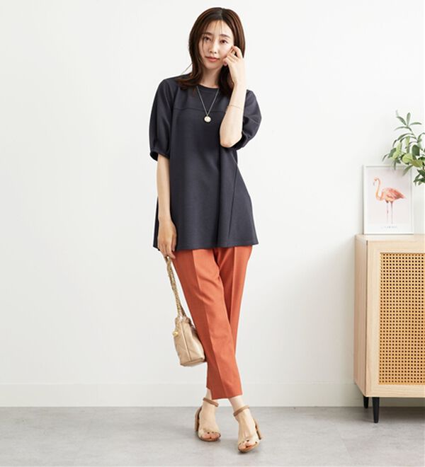 BELLUNA（ベルーナ）の「ポコポコ素材ふんわり袖チュニック（チュニック）」｜詳細画像