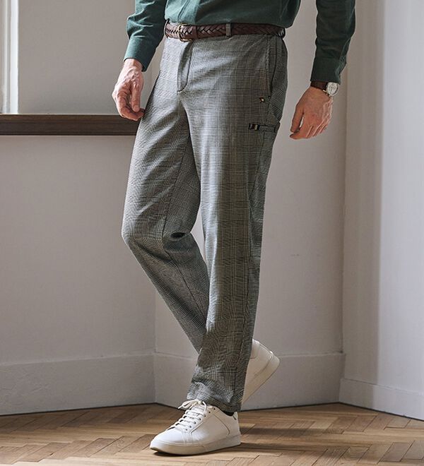 「＜アーノルド　パーマー＞快適ストレッチ裏起毛パンツ（メンズフルレングスパンツ）」｜詳細画像