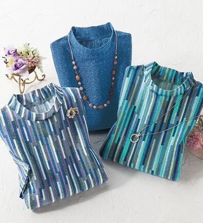 ルフラン（ルフラン）の「【３色組】夏映えきれい色プルオーバー（カットソー）」