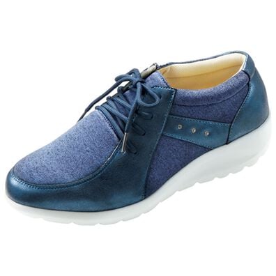 BELLUNA（ベルーナ）の「杢調素材ワラビー風スニーカー（スニーカー）」