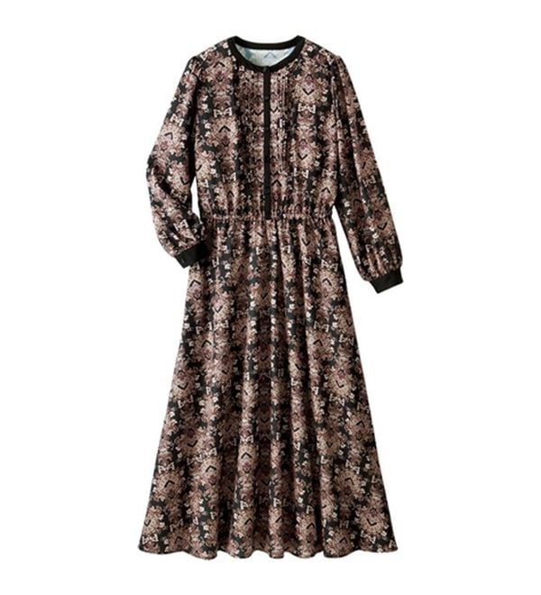GeeRA（ジーラ）の「大人プリントロングワンピース（ロングワンピース）」｜詳細画像