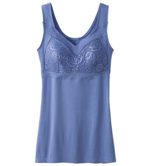 LAVIENNE（ラヴィエンヌ）の「らく～にすっきりエイジングブラキャミ（肌着・インナーウェア）」｜ブルー