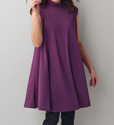 BELLUNA（ベルーナ）の「＜クールスラブ＞ハイネックフレアーチュニック（チュニック）」