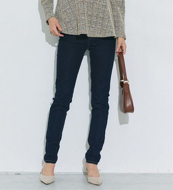 Pierrot（ピエロ）の「【ＸＳ～４Ｌ】ストレッチスキニーデニムパンツ（フルレングスパンツ）」｜詳細画像