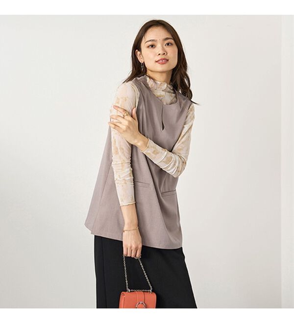 BELLUNA（ベルーナ）の「【４点セット】＜５つのラクが嬉しい！＞洗える！ストレッチ素材４点セットスーツ（その他スーツ）」｜詳細画像