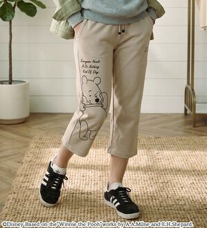 「＜Ｄｉｓｎｅｙ＞【プー】裏メッシュ刺しゅう使いクロプトパンツ（その他パンツ）」｜詳細画像