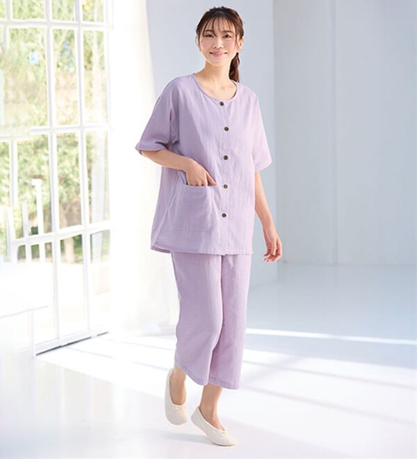 LAVIENNE（ラヴィエンヌ）の「【医師オススメ】夏に着たい！ダブルガーゼパジャマ（パジャマ・ルームウェア）」｜詳細画像