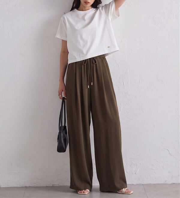 RANAN（ラナン）の「【5つの機能付】ひんやり着回し抜群ベーシックＴシャツ＜選べる着丈＞（Tシャツ）」｜詳細画像