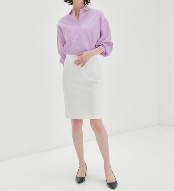 RANAN（ラナン）の「夏に嬉しい機能付！ストレッチタイトスカート（ひざ丈スカート）」｜詳細画像