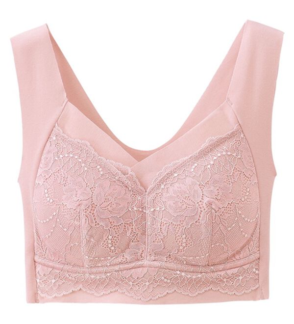 LAVIENNE（ラヴィエンヌ）の「【４色組】楽なママお外に出れる綿混ブラ（ノンワイヤーブラ）」｜詳細画像