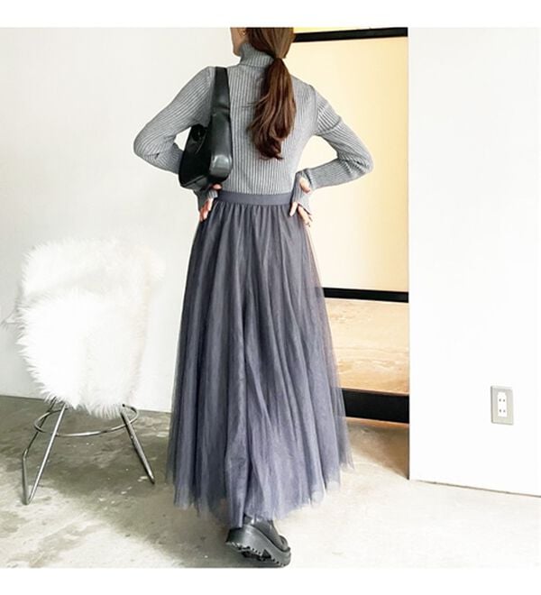 GeeRA（ジーラ）の「フレアーチュールロングスカート（ロングスカート）」｜詳細画像