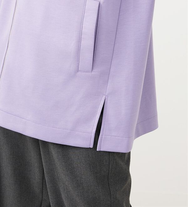 BELLUNA（ベルーナ）の「フードデザインとろみ素材ジップアップパーカー（パーカー）」｜詳細画像