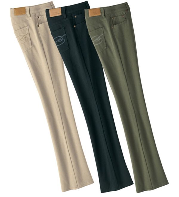 ルフラン（ルフラン）の「【３本組】ミセス思いの楽らくチノパンツ（スマートストレート・ブーツカット）（フルレングスパンツ）」｜詳細画像