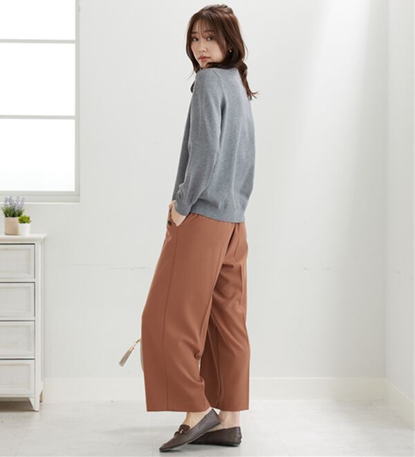 BELLUNA（ベルーナ）の「パール付ニットプルオーバー（ニット・セーター）」｜詳細画像