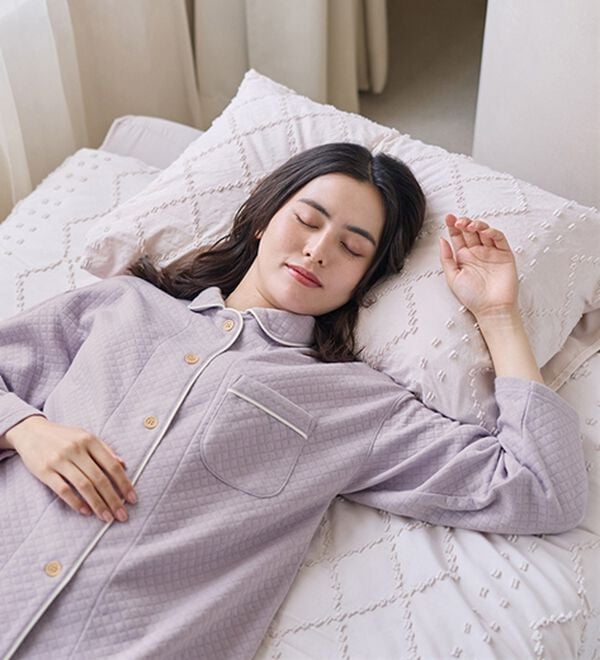 「ふんわりキルト快眠サポートパジャマ（パジャマ・ルームウェア）」｜詳細画像