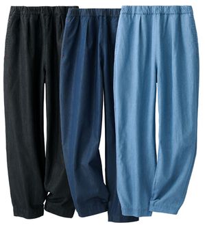 LAVIENNE（ラヴィエンヌ）の「【３本組】腰回りゆったりデニムモンペ（その他パンツ）」｜3本組