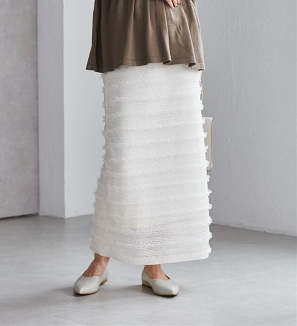 フリルレースナローロングスカート - ベルーナ【公式】