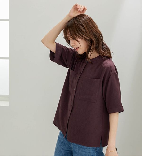 BELLUNA（ベルーナ）の「お手入れ楽々！ポケット使いブラウス（ブラウス）」｜詳細画像
