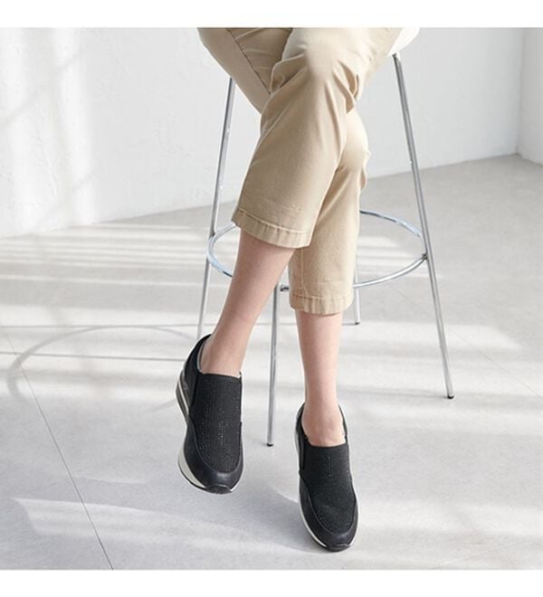 ルフラン（ルフラン）の「きれいめコーデにも合う４Ｅきらめきヒールアップスニーカー（スニーカー）」｜詳細画像